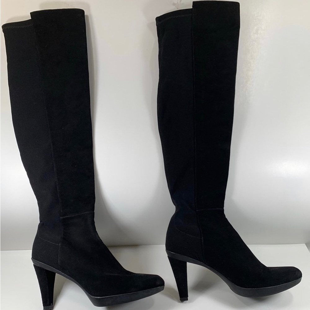 Stuart Weitzman Demi Boot Black Suede